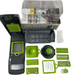 14-in-1 Multi-Function Vegetable Chopper & Slicer with Container – Mandoline Cutter for Kitchen Use