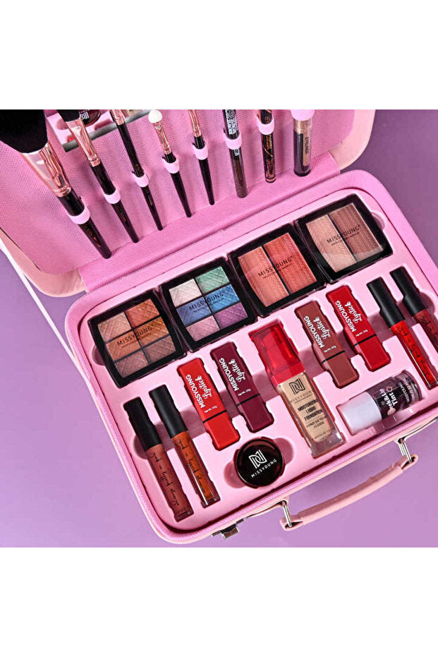 Missyoung EXQUISITE New Makeup Kit – Professional All-in-One Beauty Set with Eyeshadow, Blush, Lip Colors & Brushes | Full Face Cosmetic Gift Set