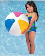 24-Inch Glossy Beach Ball – Multi-Color Fun for Pool, Beach, and Group Games