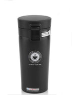 350ml Travel Coffee Mug – Black Vacuum Insulated Tumbler with Leak-Proof Lid