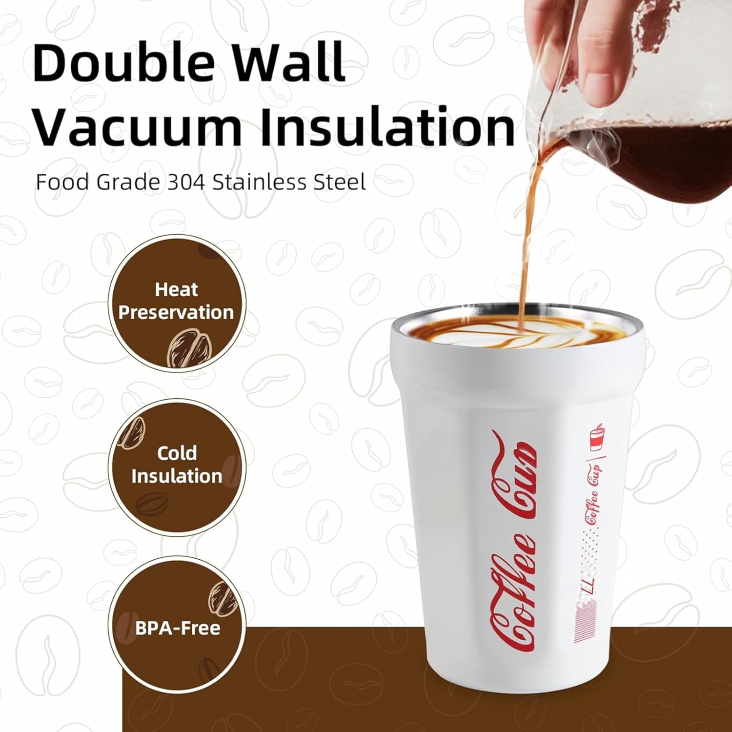 390ml Insulated Travel Coffee Mug