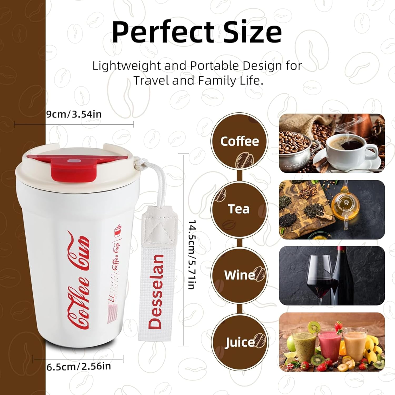 390ml Insulated Travel Coffee Mug