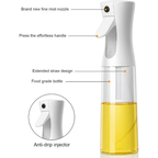 2-Pack Olive Oil Spray Bottles – 300ml Dispenser Set with Funnel & Labels for Cooking, Grilling, Air Fryer