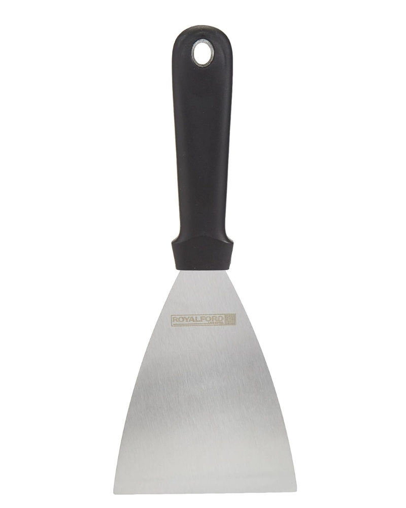 4-Inch Kitchen Scraper – Multi-Color Stainless Steel Dough Cutter, Pastry Scraper & Food Chopper with Ergonomic Non-Slip Handle, Multipurpose Baking and Cooking Tool