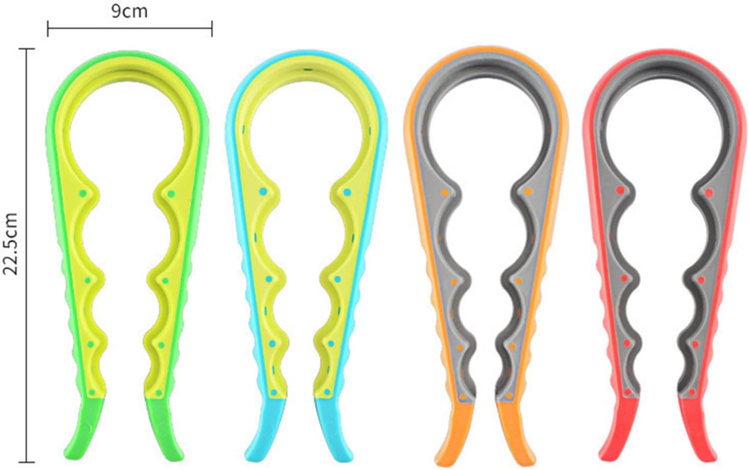 4-in-1 Jar Opener Tool – Bottle, Can, Lid & Jar Gripper (Red)