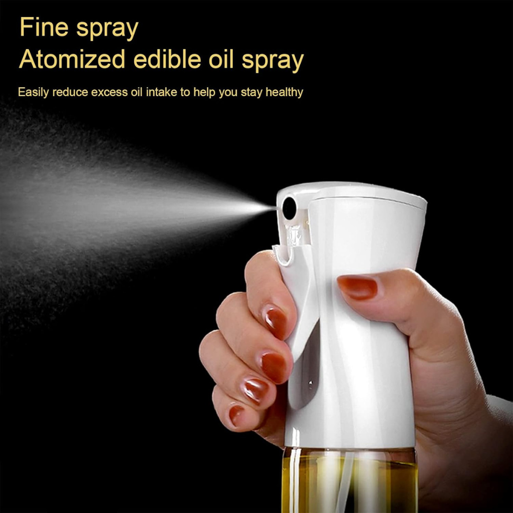 2-Pack Olive Oil Spray Bottles – 300ml Dispenser Set with Funnel & Labels for Cooking, Grilling, Air Fryer
