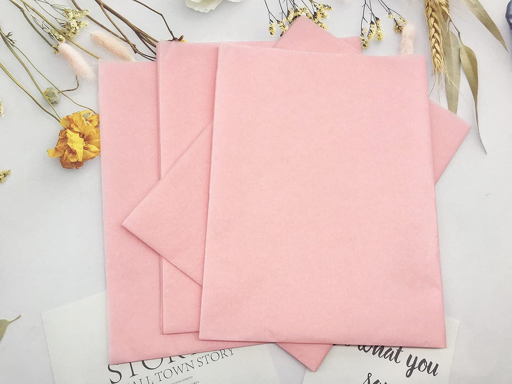 50 Sheets Baby Pink Tissue Paper Gift Wrapping DIY Tissues 50 * 70cm…17 Grams,Acid Free for A Variety Of Craft, Art and Paper Projects,T-Shirt Wrap