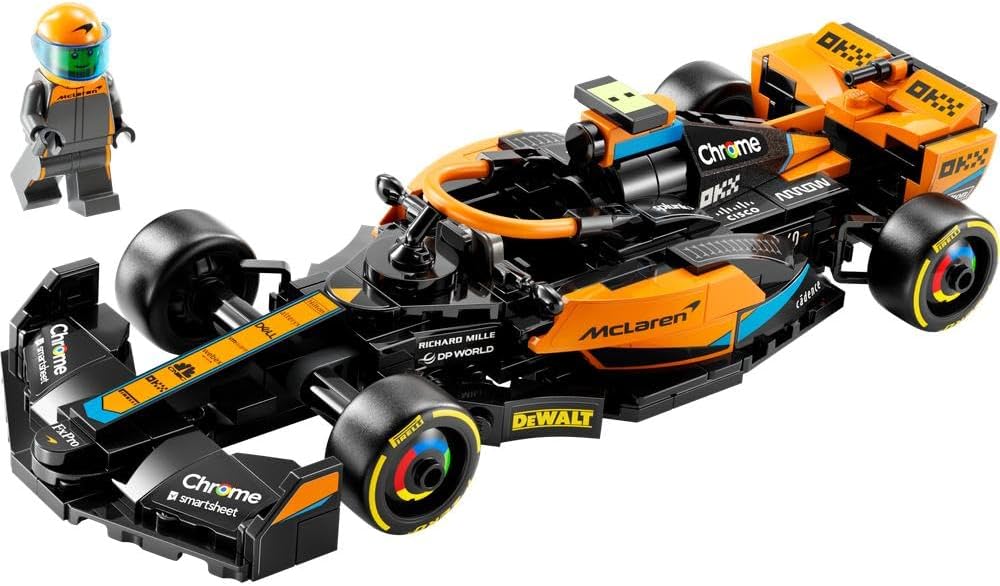 LEGO Speed Champions 2023 McLaren Formula 1 Race Car – Buildable Vehicle Model Set for Kids 9+ (76919)