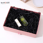 50 Gram Crinkle Cut Paper Shred Filler Eco-friendly Confetti Crinkle Cut Filling Shredded Paper for Gift Wrapping & Basket Filling (Black, 50 gram)