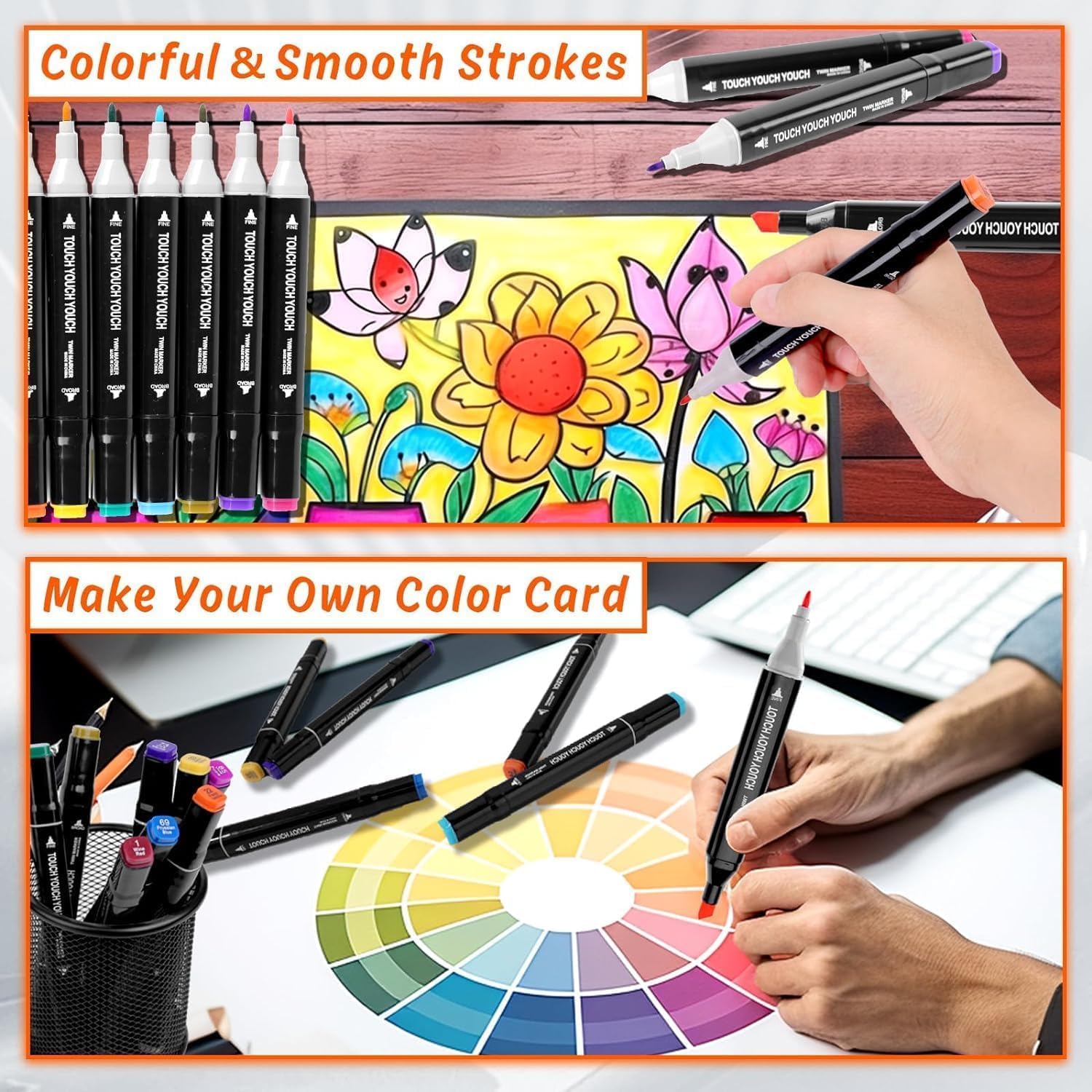 80 Color Alcohol Markers Set, Dual Tip Art Markers with Black Carrying Bag – Professional Permanent Sketch Markers for Drawing, Manga, Anime, Illustration, and Coloring