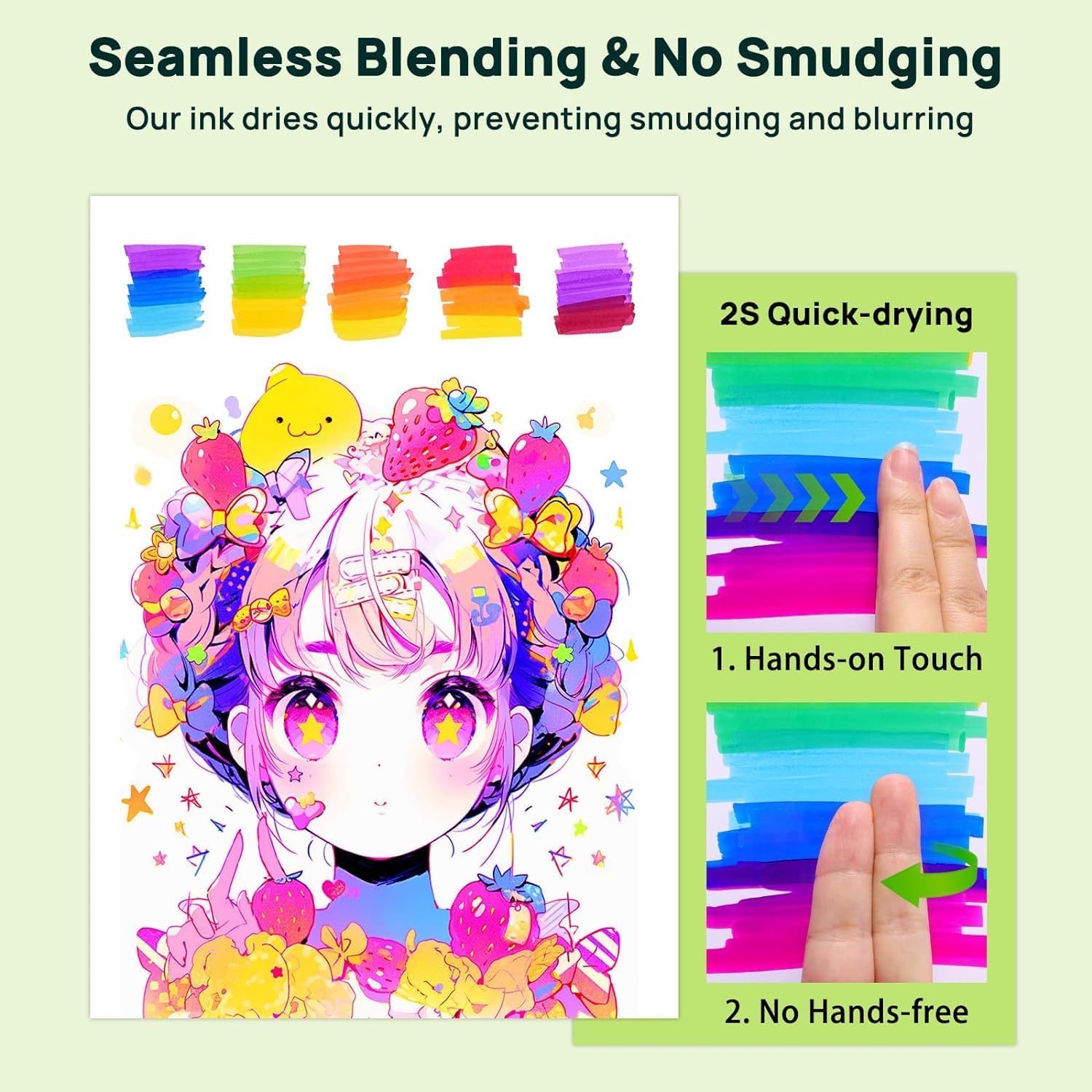 80 Color Alcohol Markers Set, Dual Tip Art Markers with Black Carrying Bag – Professional Permanent Sketch Markers for Drawing, Manga, Anime, Illustration, and Coloring