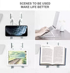 Adjustable Laptop Stand – Portable Foldable Aluminium Laptop Riser for Desk – Ventilated Cooling Computer Holder for MacBook Pro/Air, HP, Dell, Sony, Notebooks, iPad & More