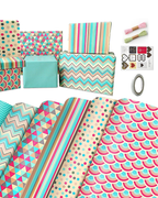 Birthday Wrapping Paper, Happy Birthday Wrapping Paper Recycled Gift Wrapping Paper, Gift Wrap Set for Birthday, Bridal Baby Shower, Weddings, Graduations, Women, Men, Boy, Girl, All Occasion