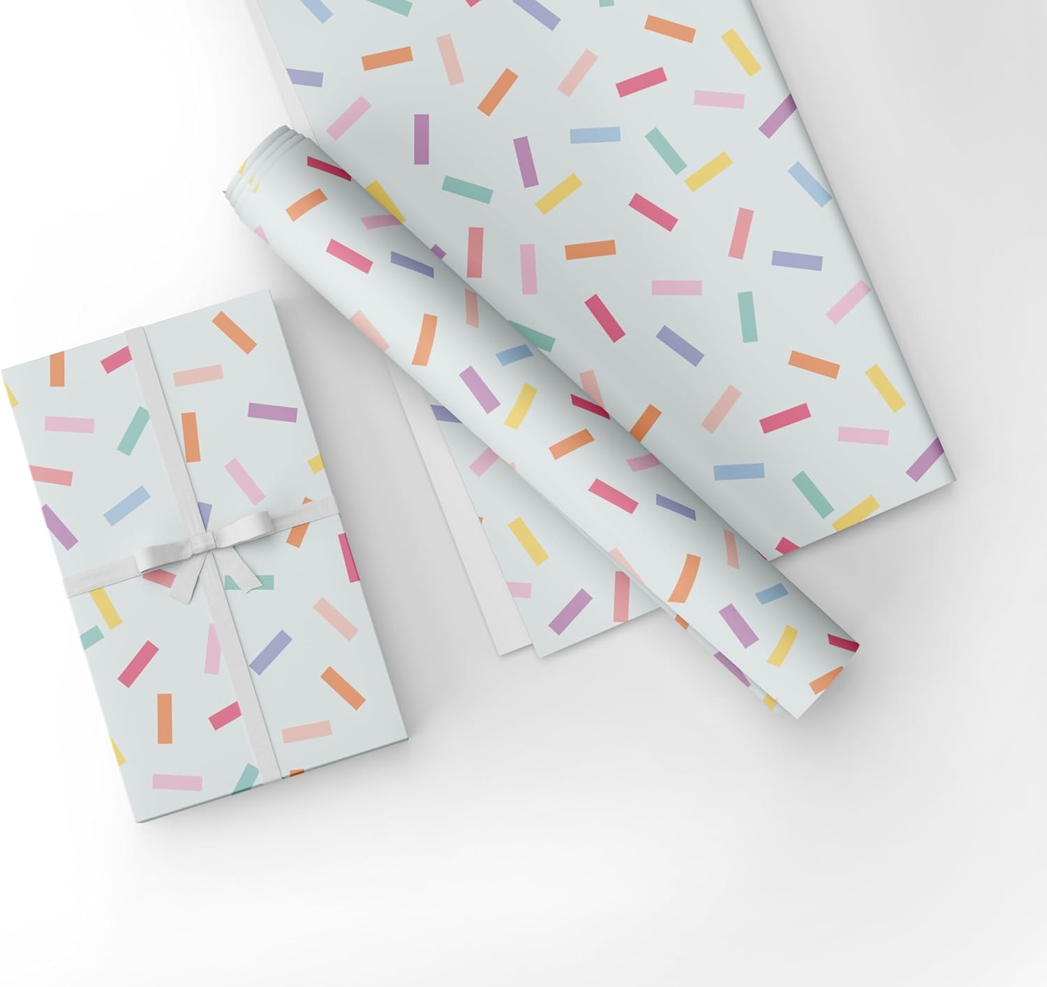 Confetti Gift Wrapping Paper Pack – Classic Colorful Celebration Wrapping Paper