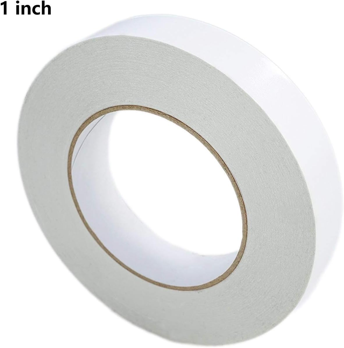 Double Sided Tape 1 Inch x 20 Yards – Strong Adhesive Sticky Tape for Arts, Crafts, Photography, Scrapbooking, Gift Wrapping, Card Making, Office & School Use (Pack of 1)