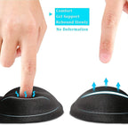 Ergonomic Mouse Pad with Gel Wrist Rest Support – Comfortable Lycra Surface, Non-Slip PU Base, Pain Relief for Wrist & Hand, Perfect for Office, Home & Gaming – Black