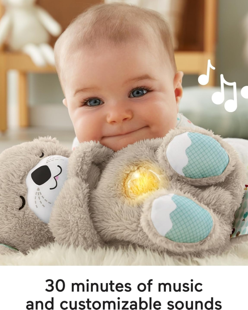 Fisher-Price Soothe ’n Snuggle Otter – Plush Musical Soother for Infants