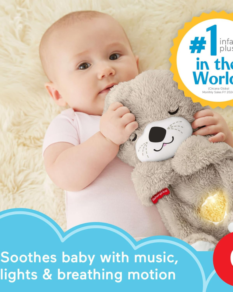 Fisher-Price Soothe ’n Snuggle Otter – Plush Musical Soother for Infants