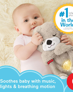 Fisher-Price Soothe ’n Snuggle Otter – Plush Musical Soother for Infants