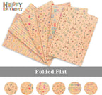 Gift Wrapping Paper, 6 Sheets Gift Wrap for Birthday, Holiday, Wedding, Party, Kids Gift Wrapping, Kraft Paper Roll, Holiday Gift Wrapping Paper DIY Set, Size 70cmX50cm, 6 Sheets