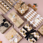 Gift Wrapping Paper sheets Set Included 7 Pack Gift Kraft Wrap Paper with Hemp String Sticker and Tape for Birthday Party Graduation Eid Boys Girls kids baby Men Women 50 cm X 70 cm Per Sheet