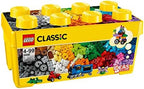 LEGO 10696 Classic Medium Creative Brick Box – Colourful Building Set with Wheels, Windows, Eyes & Green Base Plate for Kids 4+