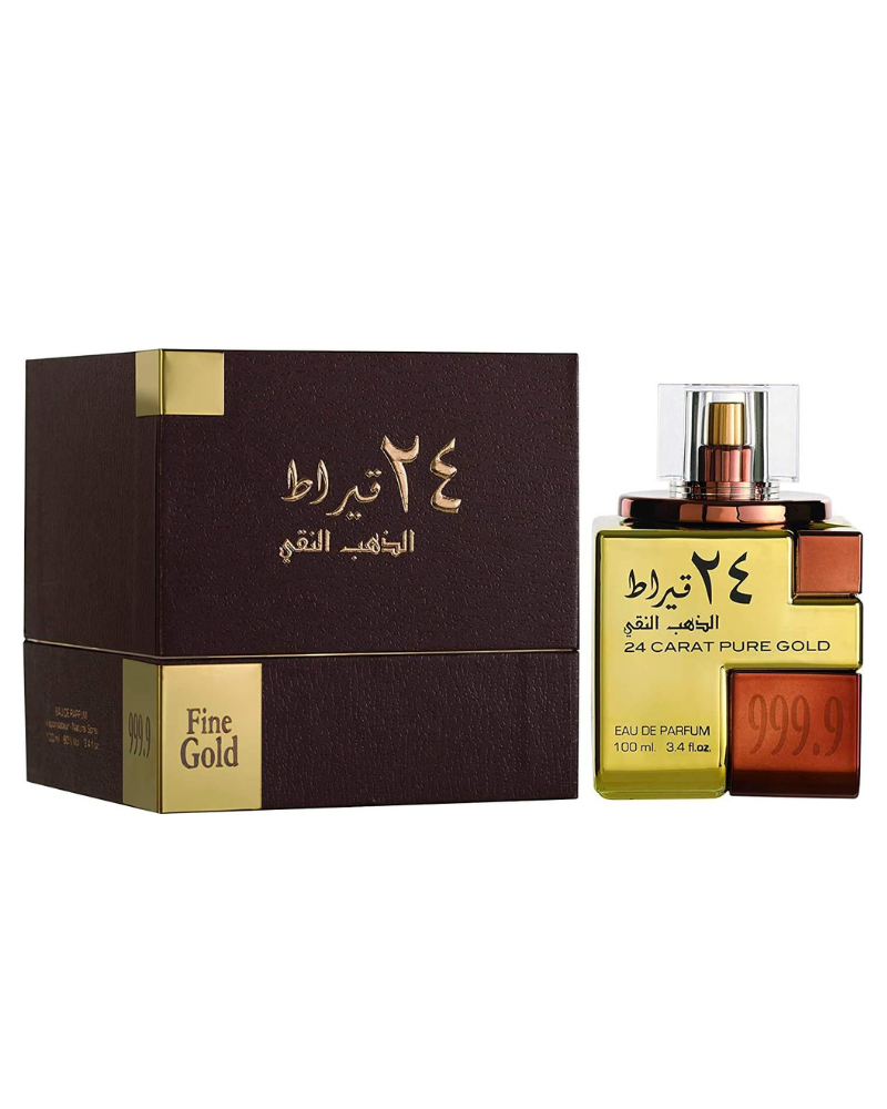 Lattafa 24 Carat Pure Gold Eau De Parfum For Unisex, 100ml