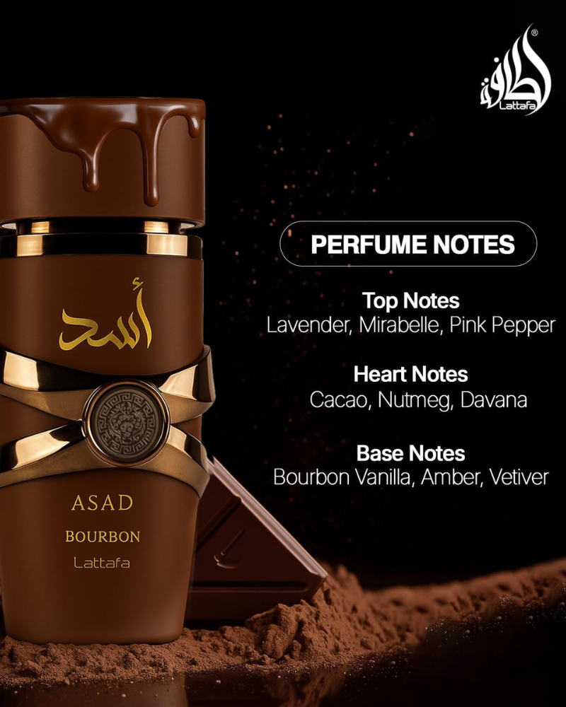Lattafa Asad Bourbon Eau De Parfum for Men – 100 ml