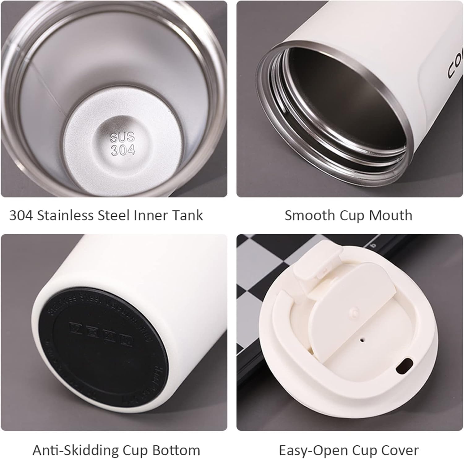 Leakproof Vacuum Insulated Thermal Coffee Mug