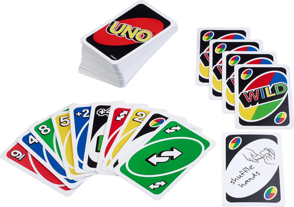 Mattel Games UNO – Classic Card Game for Family & Friends (Multi, Model 42003)