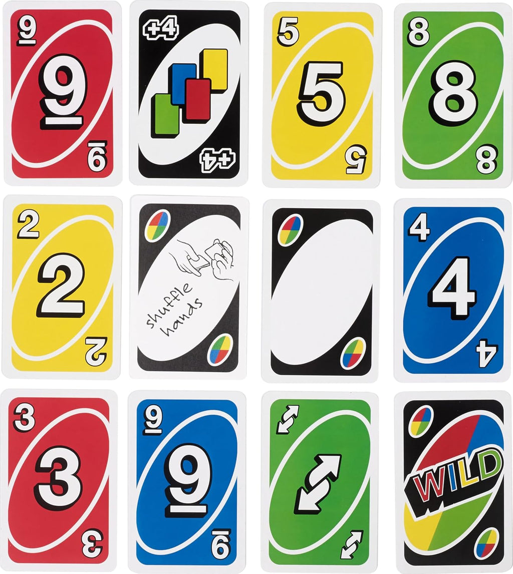 Mattel Games UNO – Classic Card Game for Family & Friends (Multi, Model 42003)