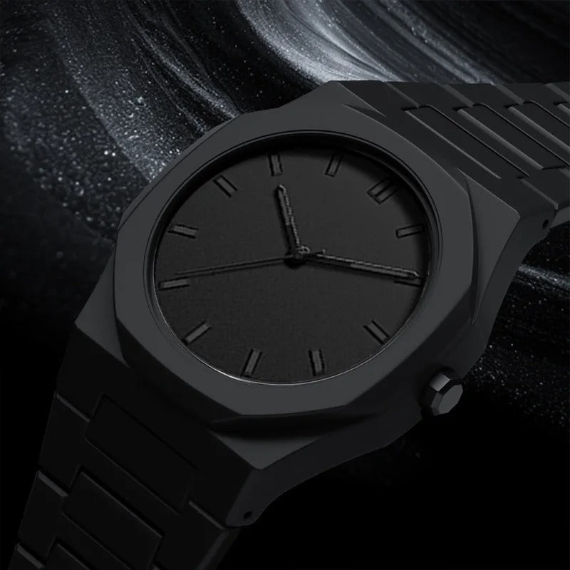 Minimalist Quartz Watch for Men – Lightweight Waterproof Sports & Business Wristwatch with Durable Plastic Strap