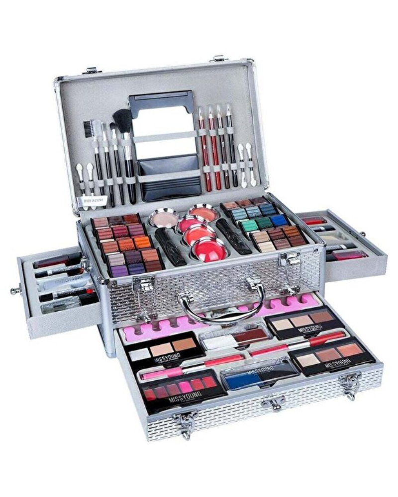 Missyoung Professional 106 Pcs Multifunctional Makeup Kit – All-in-One Cosmetic Set with Eyeshadow, Lipstick, Mascara, Brushes & More | Full Face Beauty Gift Palette