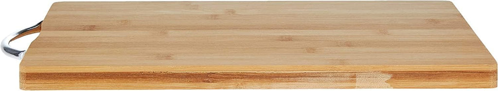 Natural Bamboo Cutting Board – Durable Chopping Board for Kitchen, Home, and Everyday Use, with Handle for Easy Storage and Movement, Eco-Friendly Wooden Board for Vegetables, Fruits & Meats (36x26 cm, Brown)