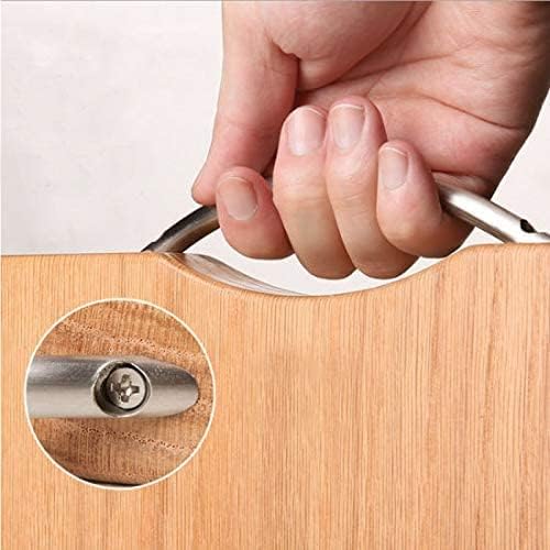 Natural Bamboo Cutting Board – Durable Chopping Board for Kitchen, Home, and Everyday Use, with Handle for Easy Storage and Movement, Eco-Friendly Wooden Board for Vegetables, Fruits & Meats (36x26 cm, Brown)