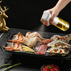 Oil Sprayer for Cooking – 200ml Olive Oil Sprayer Mister Bottle, PET Food-Grade Oil Dispenser for Air Fryer, Salad, Baking, BBQ & Frying, Eco-Friendly Kitchen Gadget with Precise Oil Control (White/Clear)