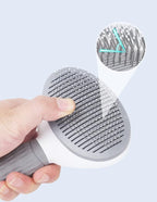 Pet Cat Brush for Shedding and Grooming, Dog Hair Removal Brush, Pet Groomer Shedding Grooming Tools Combs Rakes, Cats Brush for Short or Long Haired Removes Loose Hair & Tangles, grey