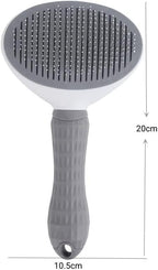Pet Cat Brush for Shedding and Grooming, Dog Hair Removal Brush, Pet Groomer Shedding Grooming Tools Combs Rakes, Cats Brush for Short or Long Haired Removes Loose Hair & Tangles, grey