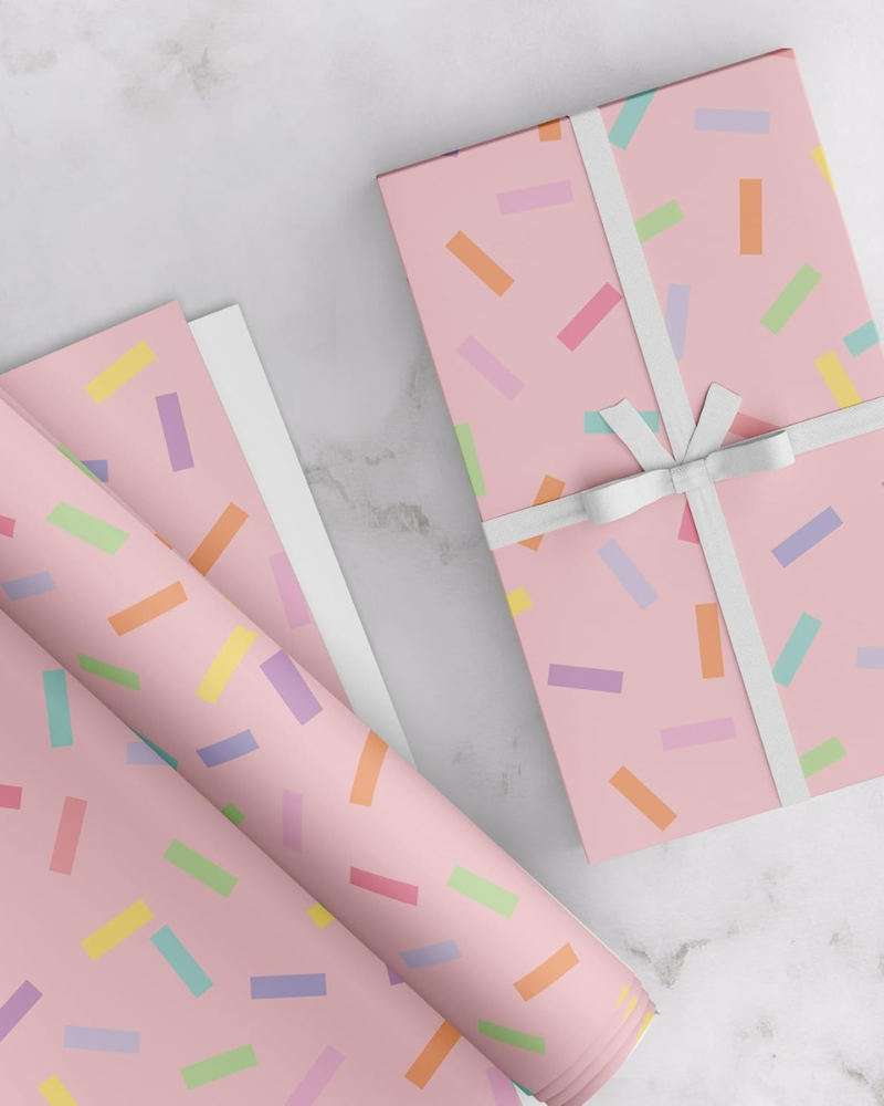 Pink Gift Wrapping Paper Pack – Vibrant & Fun Wrapping Paper for Gifts