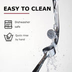 Premium Garlic Press and Mincer Set with Silicone Roller Peeler & Cleaning Brush, Easy to Squeeze, Rust Proof Zinc Alloy, Dishwasher Safe Professional Ginger Crusher for Kitchen