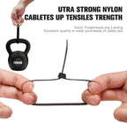 Self-Locking Cable Ties 300 x 4.8 mm (12 Inch) – 100 PCS Heavy Duty Nylon Zip Ties, Black | Heat & UV Resistant Wire Organizer | Strong Cable Management Straps for Indoor & Outdoor Use