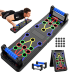 Solid Push Up Board 15 in 1 Home Workout Equipment Multi-Functional Pushup Stands System Fitness Floor Chest Muscle Exercise Professional Equipment Burn Fat Strength Training Arm Men & Women Weights