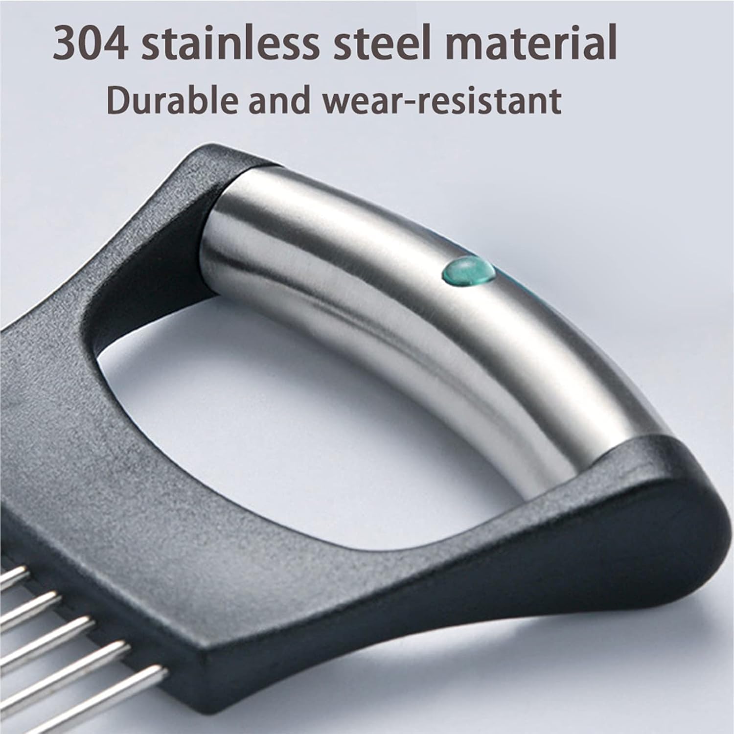 Stainless Steel Onion Holder & Slicer – Food Slice Assistant for Vegetables, Fruits, Meat & More