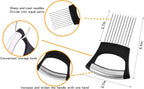 Stainless Steel Onion Holder & Slicer – Food Slice Assistant for Vegetables, Fruits, Meat & More