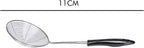 Stainless Steel Skimmer Spoon – 11.5 CM Wire Strainer Ladle with Long Handle for Frying, Noodles, Pasta, Fries, Hot Pot, and Deep-Frying – Durable Stainless Steel Mesh Net Strainer, Dishwasher Safe (Silver)