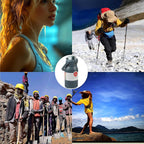 Stainless Steel Water Bottle with Straw – 32 oz Insulated Leakproof Bottle for Sports & Outdoors, Grey Blue