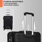 Suitcase Luggage 28 Inches for 30kg - HardSide Luggage for Travel - Lightweight ABS Material with 4 Wheels Spinner (28 Inch (71 cm), Black)