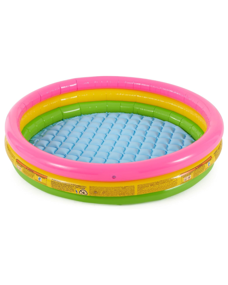 Sunset Glow Pool – Inflatable Kids Pool for Ages 2+ (Multicolor, 147 x 33 cm, Model 57422)