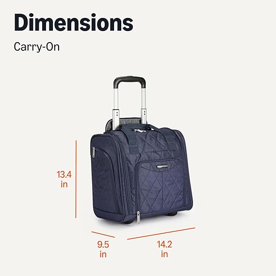 Underseat Carry-On Rolling Travel Luggage Bag