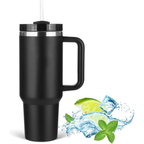 40 oz Insulated Adventure Tumbler with Handle & Straw